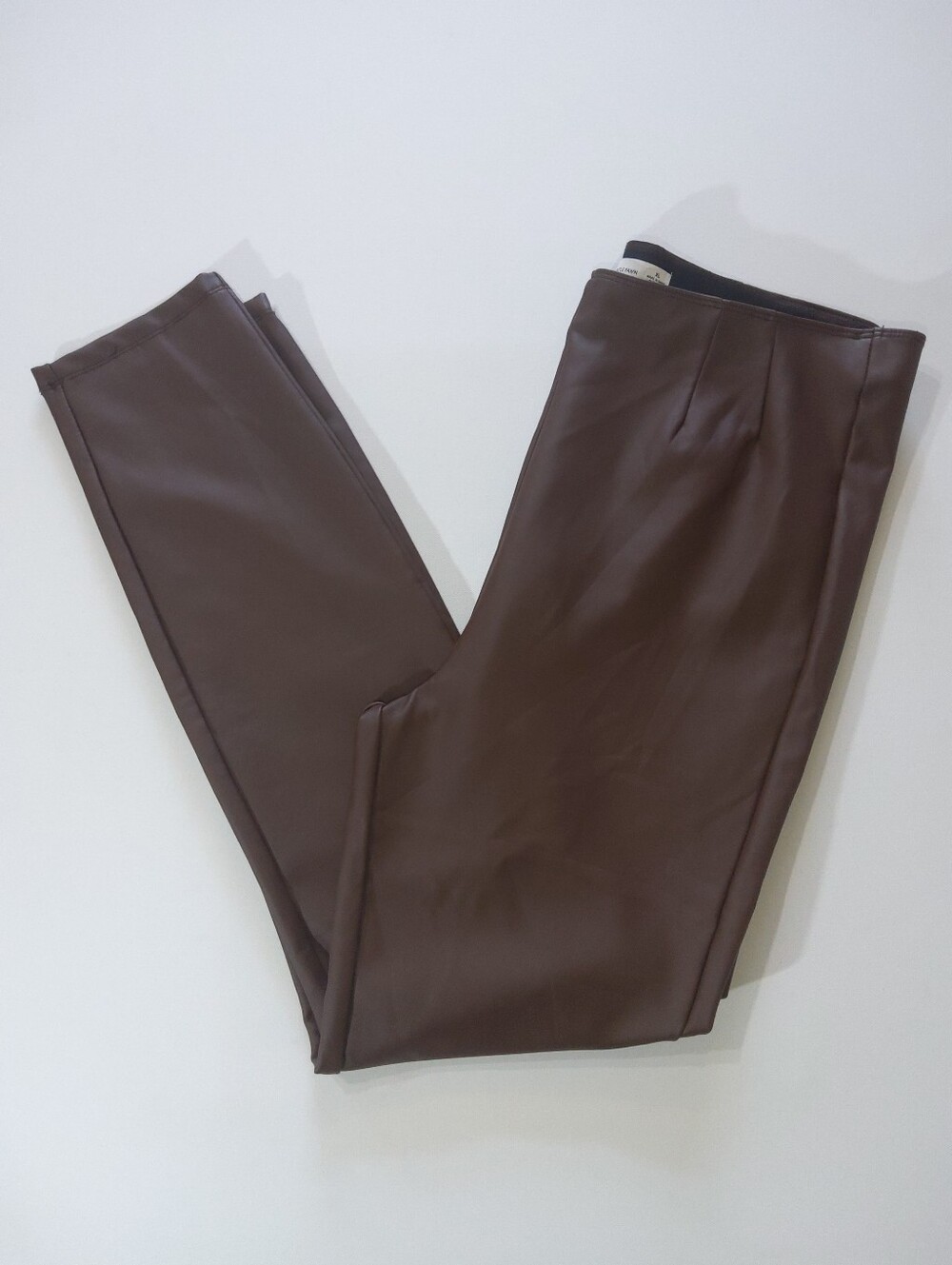 Gentle‎ Fawn Vegan Leather Pants Womens XL Brown High Rise Y2K Dark Academia